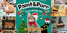 Cat Painting Workshop in Cat Cafe with Cats - for beginners - Christmas