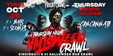 The Fright Crawl | Cincinnati Halloween Bar Crawl 2026 | Thurs, Oct. 29