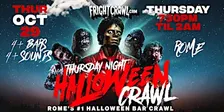 The Fright Crawl | Rome Halloween Bar Crawl 2026 | Thursday, October 29