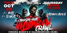 The Fright Crawl | Virginia Beach Halloween Bar Crawl 2026 | Thurs, Oct. 29