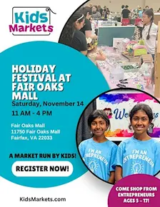 Kids Market at the Holiday Festival at Fair Oaks Mall