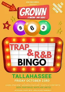 TRAP & R&B BINGO TALLAHASSEE FAMU HOMECOMING EDITION