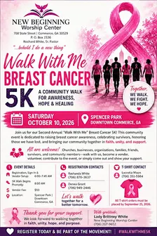 “Walk With Me” Breast Cancer 5K Walk