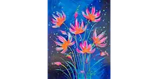 Floral Fireworks - Paint and Sip in Houston | Classpop!™