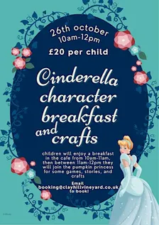 Cinderella Character Breakfast at Clayhill Vineyard!