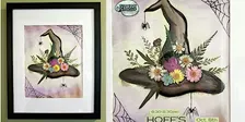 Framed Pressed Flower Witch Hat | Paint + Sip at HOFF'S