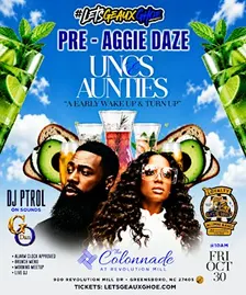 THE PRE-AGGIE DAZE "AUNTIES & UNCLES 10AM BRUNCH & MORNING DAY-PARTY