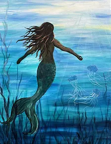 Mermaid Paint Party at Deep Sea Tasting Room