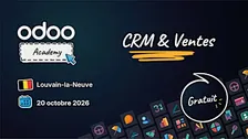 Odoo Academy CRM & Ventes - Louvain-la-Neuve