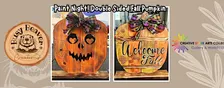 Paint Night!  Double Sided Porch Pumpkin
