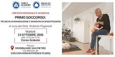 PRIMO SOCCORSO: TECNICHE DI RIANIMAZIONE E MANOVRA DI DISOSTRUZIONE