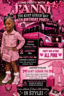 Trendsetter J’anni 6th Birthday party