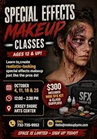Intro to Special Effects Makeup kids 12 & up