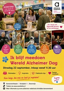Kom naar en geniet op Wereld Alzheimer Dag in Midden Kennemerland 22 sept.