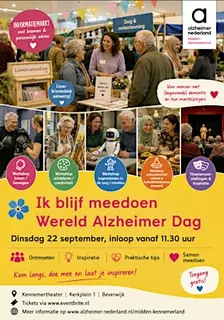 Kom naar en geniet op Wereld Alzheimer Dag in Midden Kennemerland 22 sept.