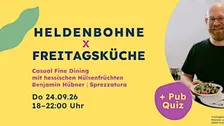 Heldenbohne x Freitagsküche: Fine Dining mit hessischen Hülsenfrüchten