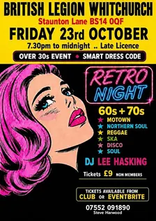 Whitchurch British legion Bs14  OQF over 30s retro night Dj Lee Hasking