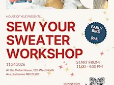 HOLIDAY SWEATER WORKSHOP