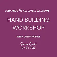 Hand Building with Julio Rodas /// Sgraffito Technique on Clay Slabs