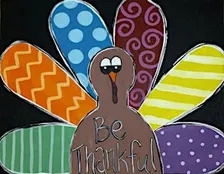 Kid's Canvas Paint Night - Thanksgiving Turkey