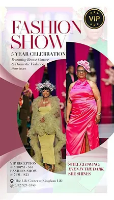 Pink & Purple Runway: Still Glowing, Even In the Dark, She Shines
