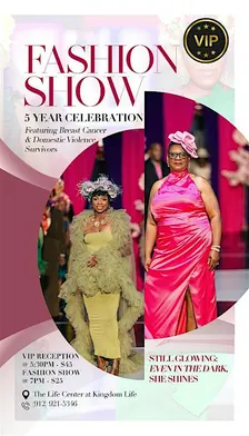 Pink & Purple Runway: Still Glowing, Even In the Dark, She Shines