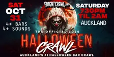 The Fright Crawl | Auckland's #1 Halloween Bar Crawl 2026 | Sat, Oct 31