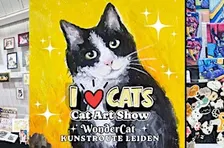 I Love Cats - cat art market & exhibition - 20 artists - workshops