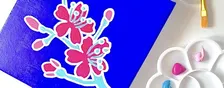 Floral Pop Art Paint n' Sip