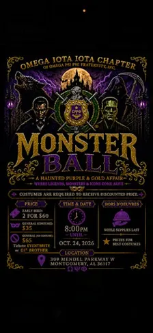 Monster Ball < A Haunted Purple & Gold Affair >