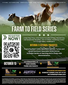 FARM TO FIELD SERIES : Internal and External Parasite Management
