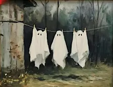 Hanging The Ghosts Out To Dry Paint Night