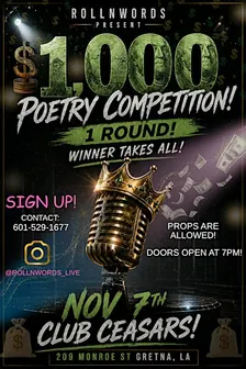 1,000 POETRY COMPETITION!