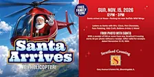 Santa Lands By Helicopter at Stratford Crossing 2026