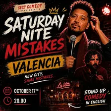 Saturday Nite Mistakes In Valencia-Stand Up Comedy In English!