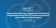 Regolamento EcoDesign, Regolamento ESG Washing e Regolamento Rating ESG