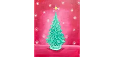 Nostalgic Christmas Tree - Paint and Sip in Cincinnati | Classpop!™