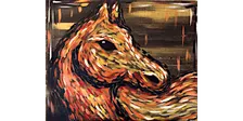 Chestnut Abstract Horse - Paint and Sip in Tyler | Classpop!™