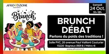 Afro Brunch Débat Poids des traditions