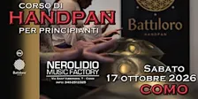 Corso di Handpan a Como per principianti in partenza Sabato 17 Ottobre 2026