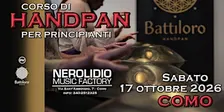 Corso di Handpan a Como per principianti in partenza Sabato 17 Ottobre 2026