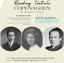 COPENAGHEN di Michael Frayn - Reading Teatrale
