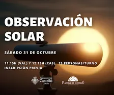 Observació Solar Planetari - Torn 12:15 (CAS)