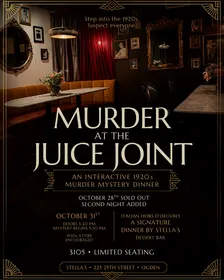 Murder at the Juice Joint: A 1920s Murder Mystery Dinner