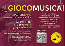 PROVA GIOCOMUSICA 0-3 anni + persona adulta