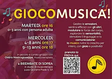 PROVA GIOCOMUSICA 0-3 anni + persona adulta