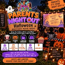 Halloween Backyard Movie Night
