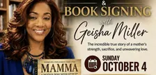 A Mother Who Never Gives Up: Book Signing with Geisha Miller