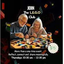 (Ages 50+) The L.E.G.O.  Club - In-Person Support & Wellness Group (Oshawa)