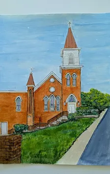 Paint the Saint James Church in Mt.Airy, MD with your local artist